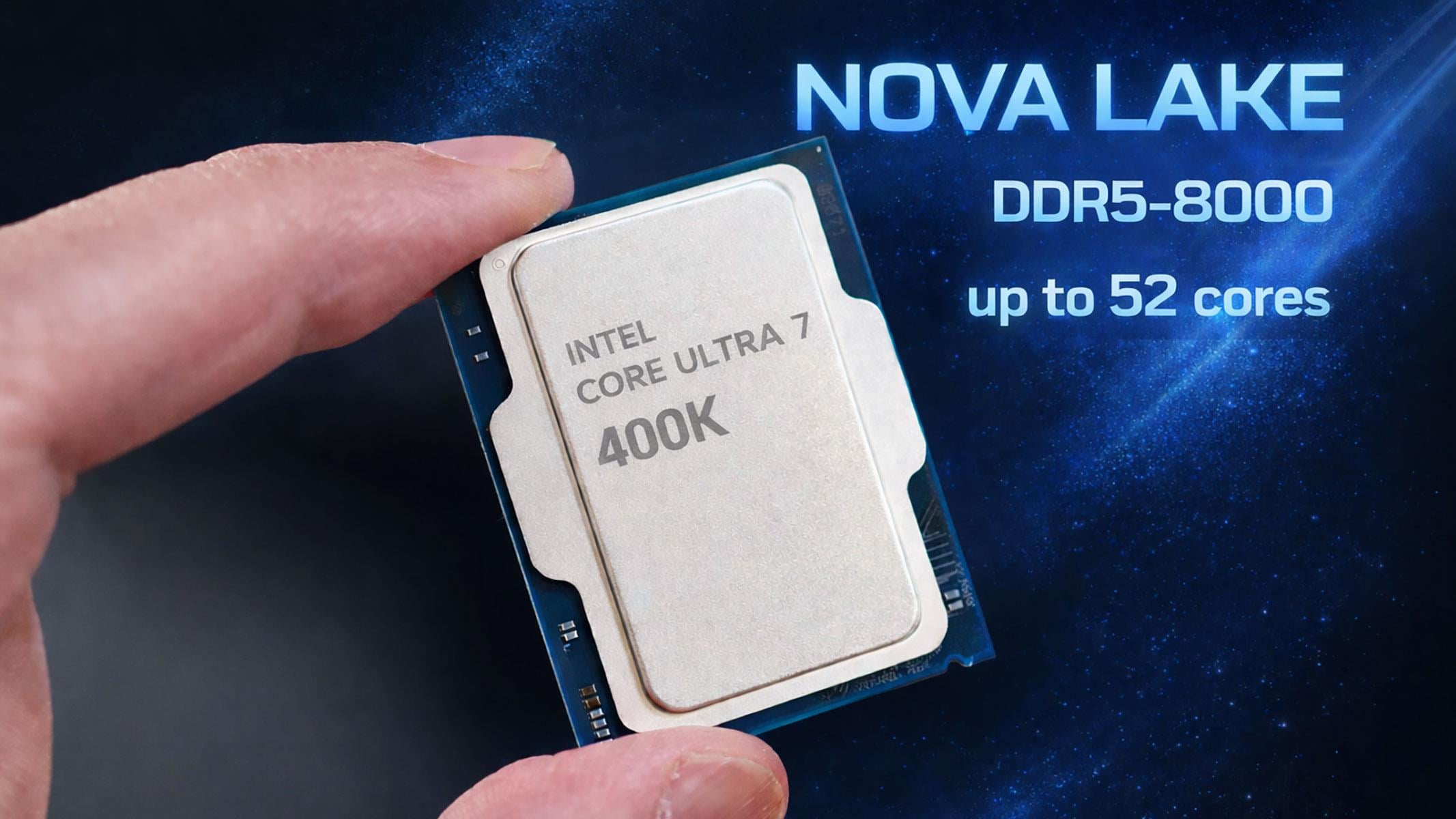 Intel Nova Lake CPU leak showing 52 cores and 288MB cache