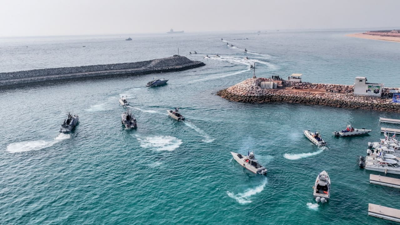 Iranian control over Strait of Hormuz with civilian vessels and oil tankers under IRGC monitoring