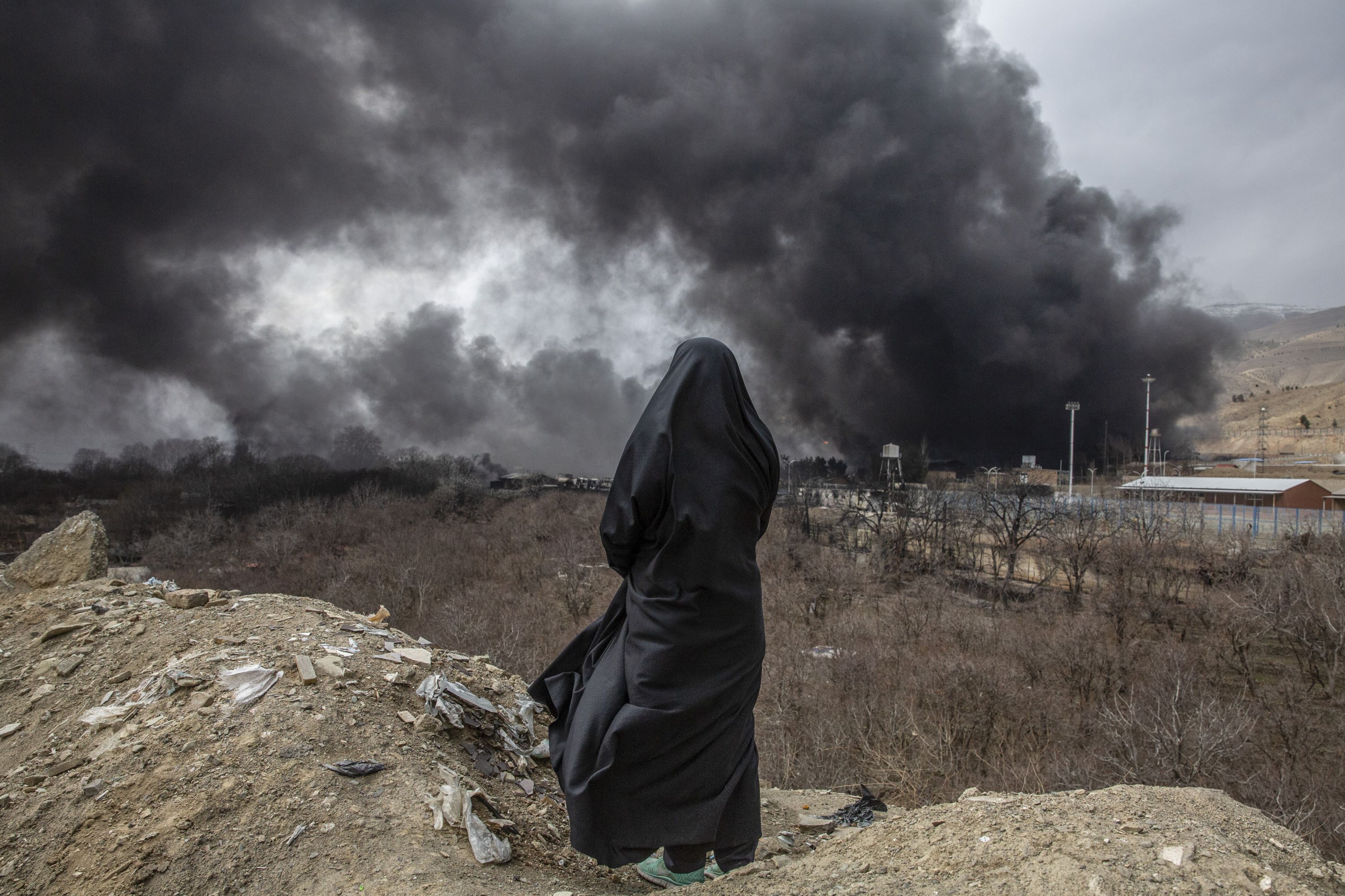 Smoke rises over Tehran after US and Israeli airstrikes during Iran war