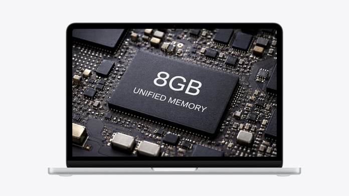 MacBook Neo showing multiple apps highlighting RAM limitations