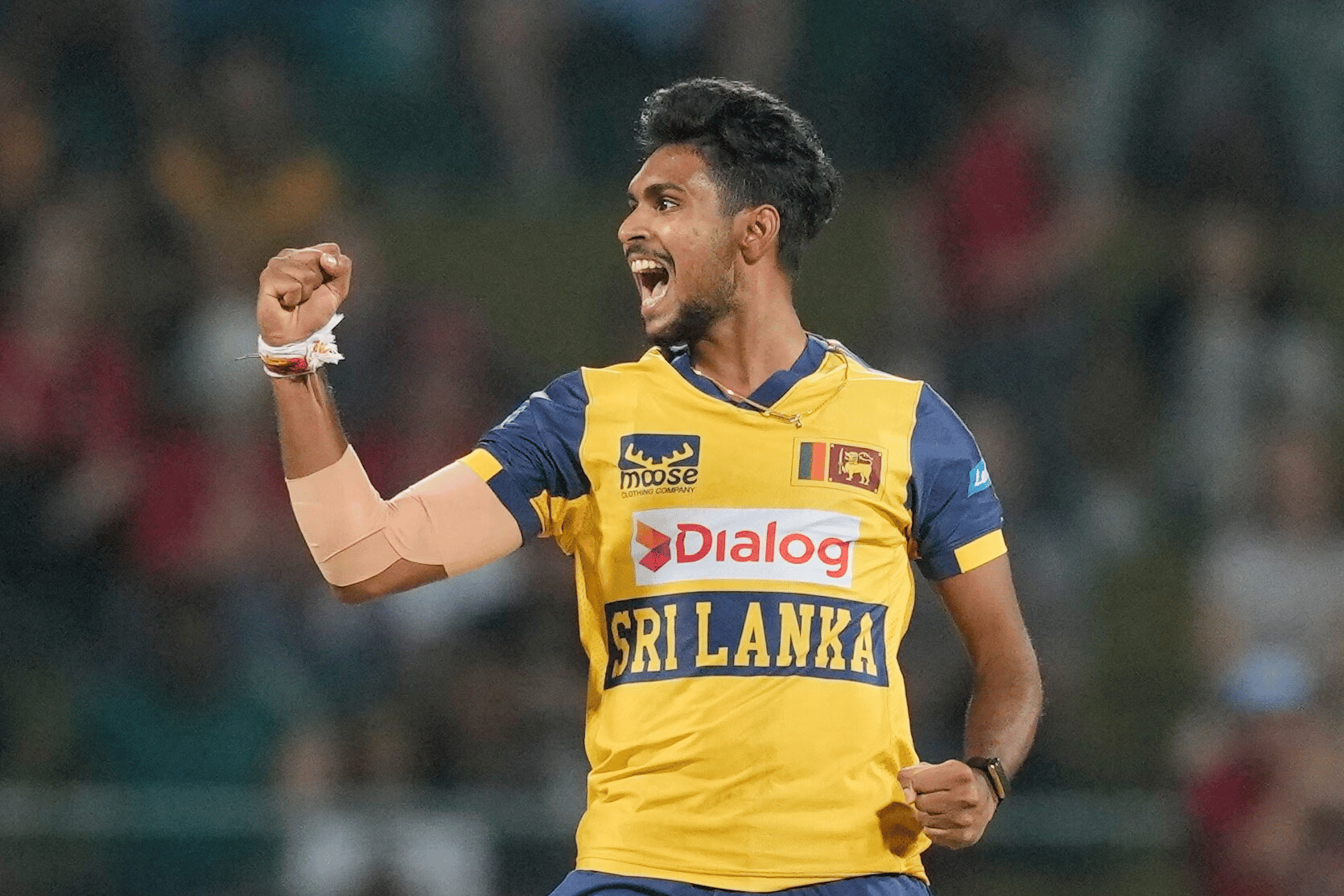 Matheesha Pathirana bowling for KKR after receiving NOC in IPL 2026