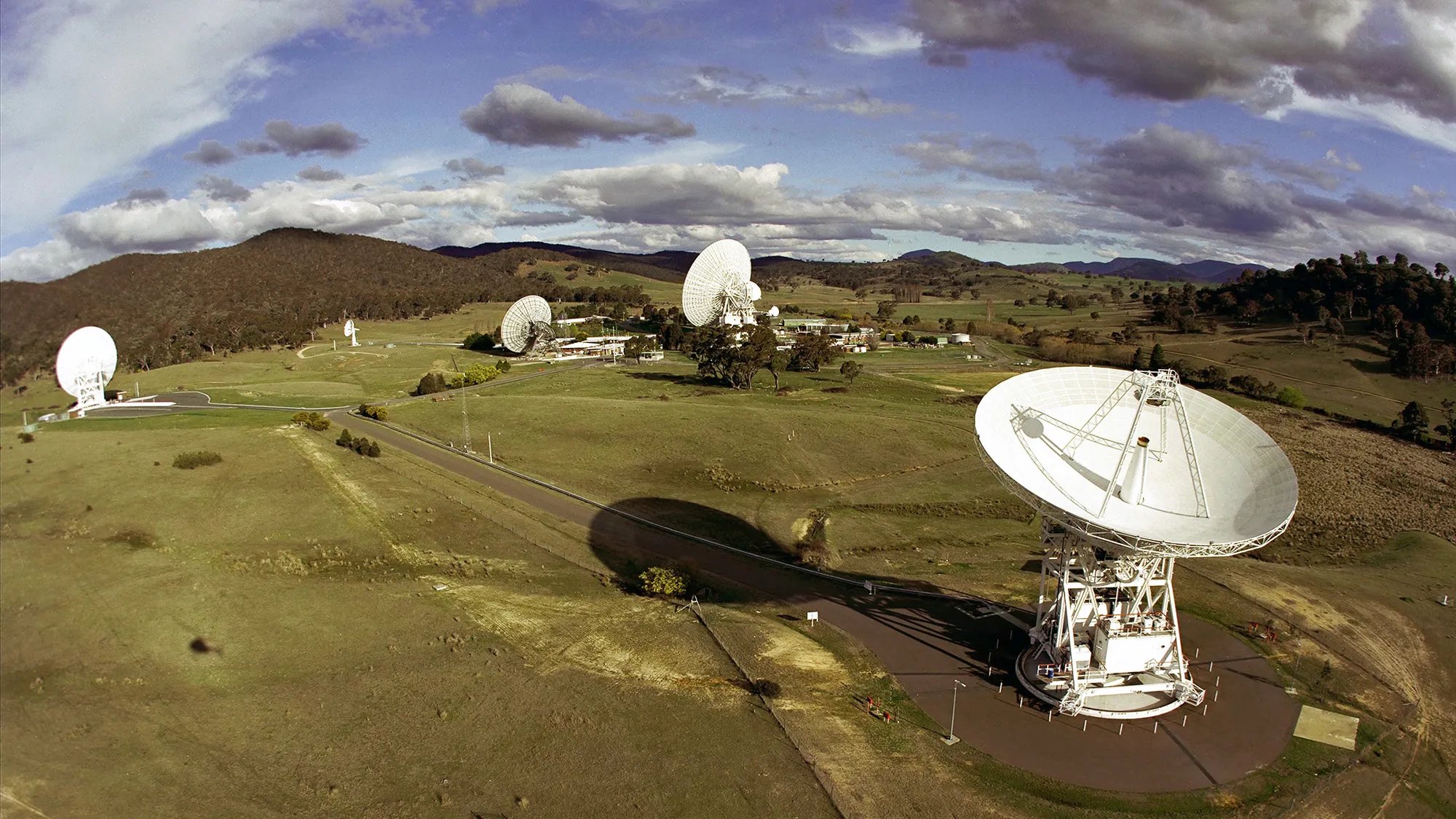 Deep Space Network Communication NASA Deep Space Network antenna communicating with Voyager 1 across interstellar space