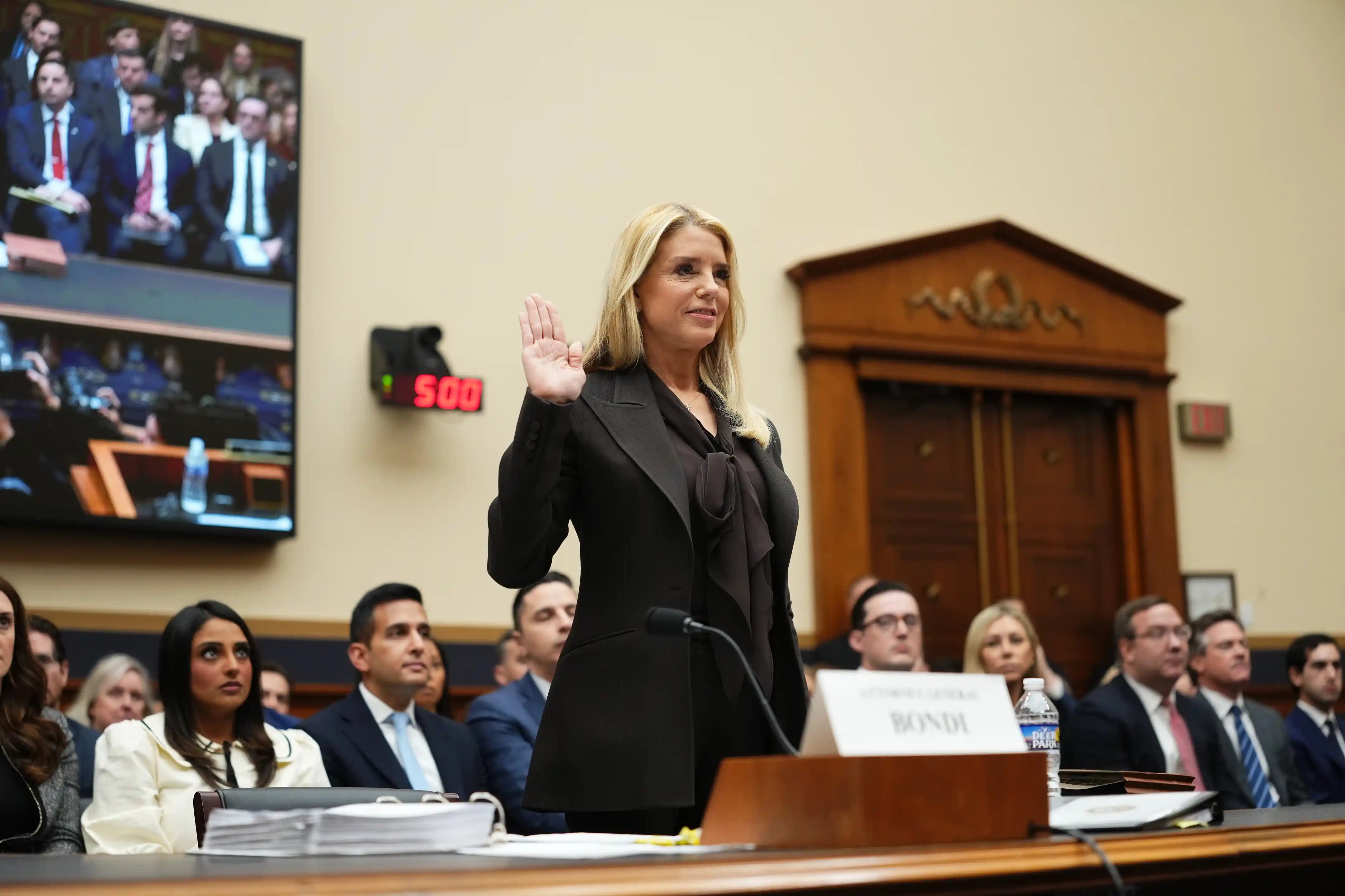 DOJ under scrutiny over Epstein Files DOJ building and congressional hearing on Epstein Files controversy