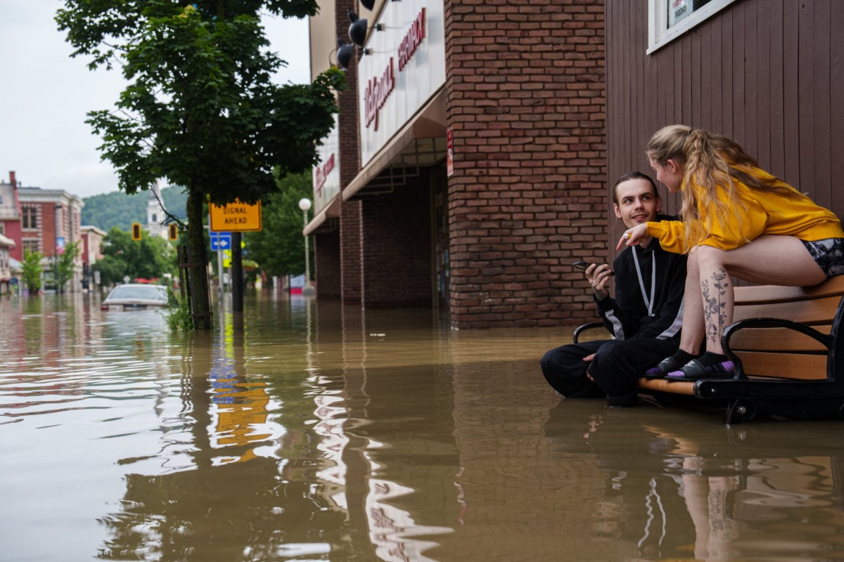 Flooding and Climate Instability Flooding causing health risks and displacement due to climate change