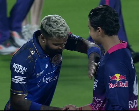Vaibhav Sooryavanshi celebrates explosive innings IPL 2026