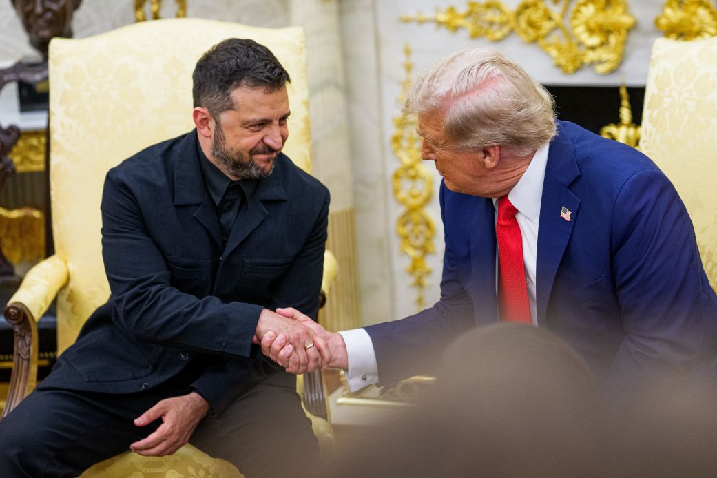 Donald Trump and Ukraine Donbas map as Europe fears US pressure on Kyiv