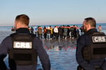 Migrants crossing the English Channel in small boats as UK France migrant deal targets asylum seekers deportation