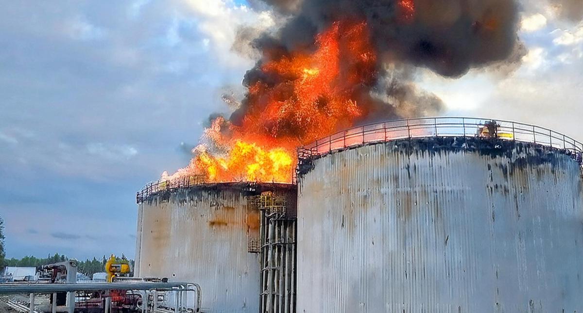 Ukraine drone strike hits CPC oil terminal in Novorossiysk causing fire