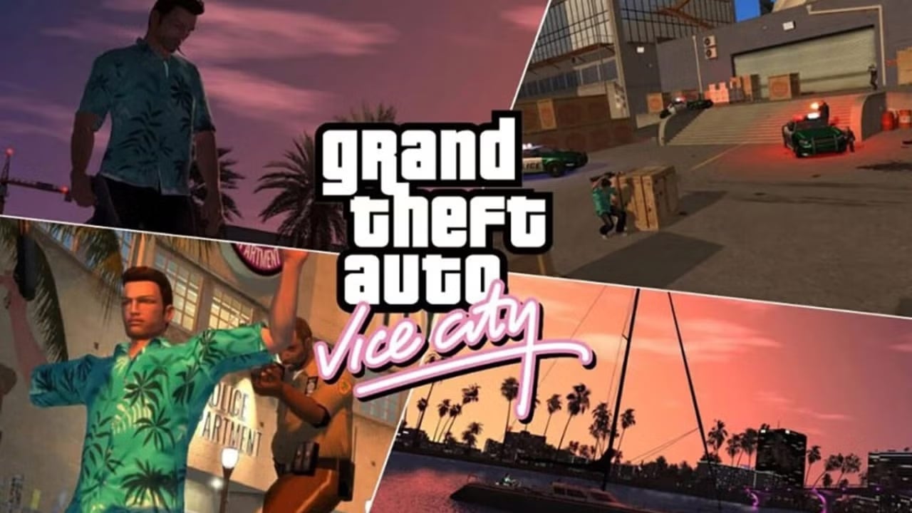 GTA 6 Vice City inspired neon skyline concept art