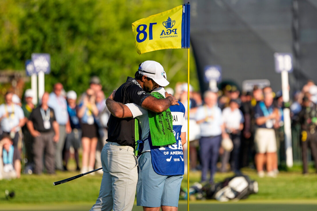 Aaron Rai’s defining moment at Aronimink Aaron Rai makes crucial putt during final round of PGA Championship