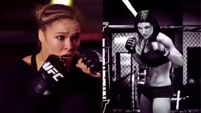 Ronda Rousey enters the arena before her Netflix MMA fight