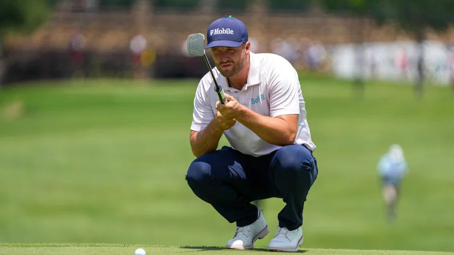 Final leaderboard showing Wyndham Clark winning the CJ Cup Byron Nelson ahead of Scottie Scheffler