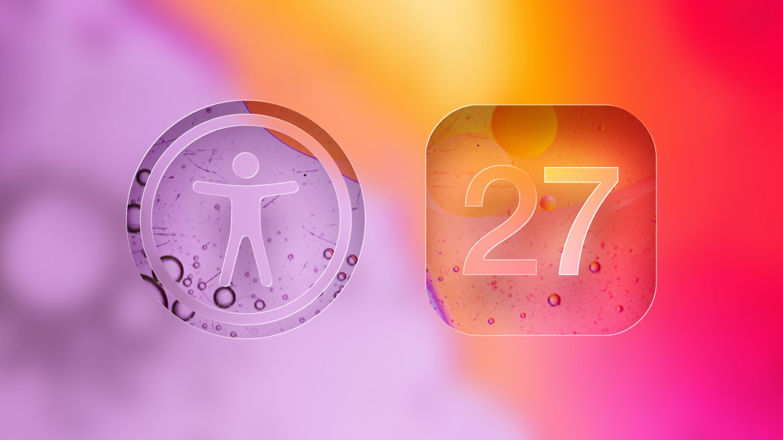 iPhone displaying iOS 27 AI-generated subtitles and Apple Intelligence accessibility tools