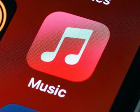 Apple Music app on iPhone showing potential free subscription tier and premium access restrictions