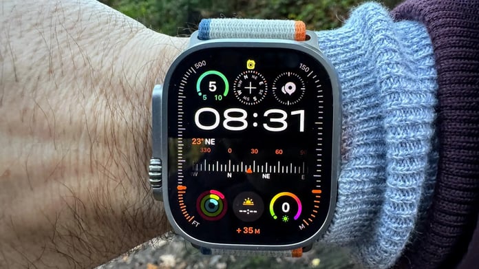 Apple Watch Series 12 watchOS 27 redesigned interface showing simplified Modular Ultra-inspired watch face