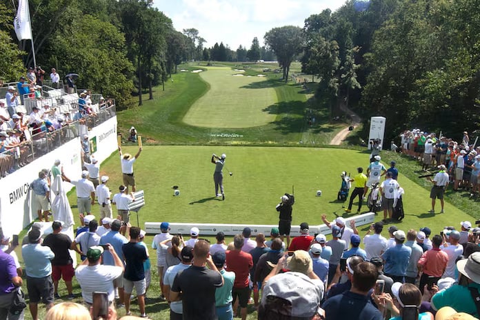 Aronimink Golf Club aerial view hosting PGA Championship 2026 in Philadelphia