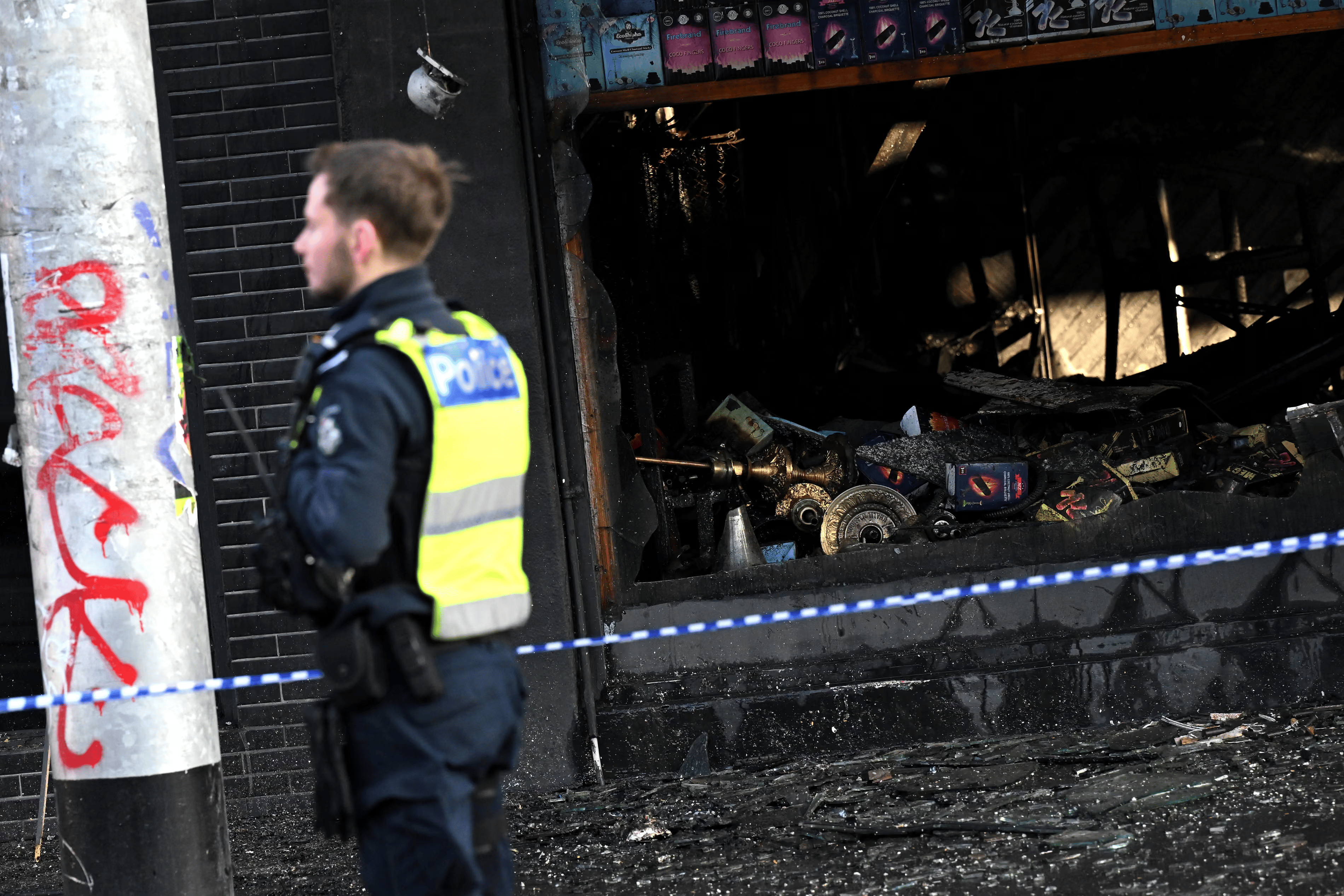Police investigate a firebombed tobacco shop linked to Australia’s illicit cigarette black market crisis
