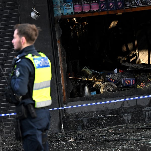 Police investigate a firebombed tobacco shop linked to Australia’s illicit cigarette black market crisis