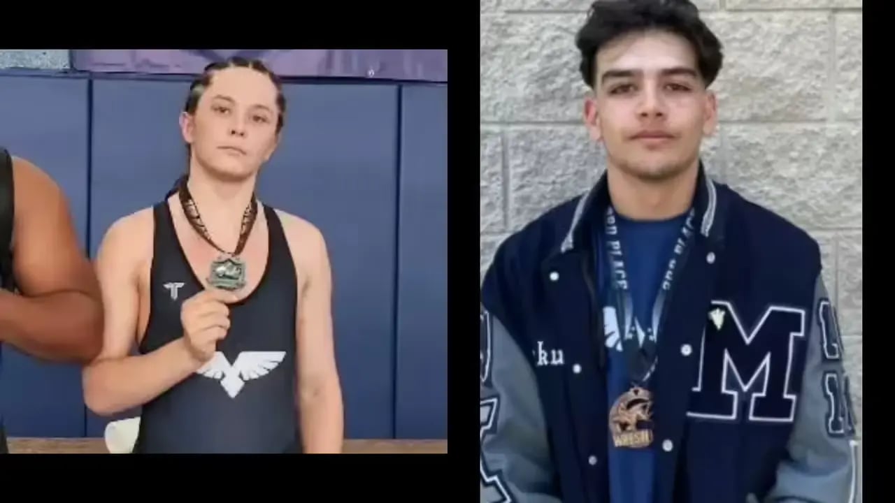 San Diego Police Department images of Cain Lee Clark, 17, and Caleb Liam Vazquez, 18, identified as the terrorists behind the Christian crusade manifesto and Islamic Center attack