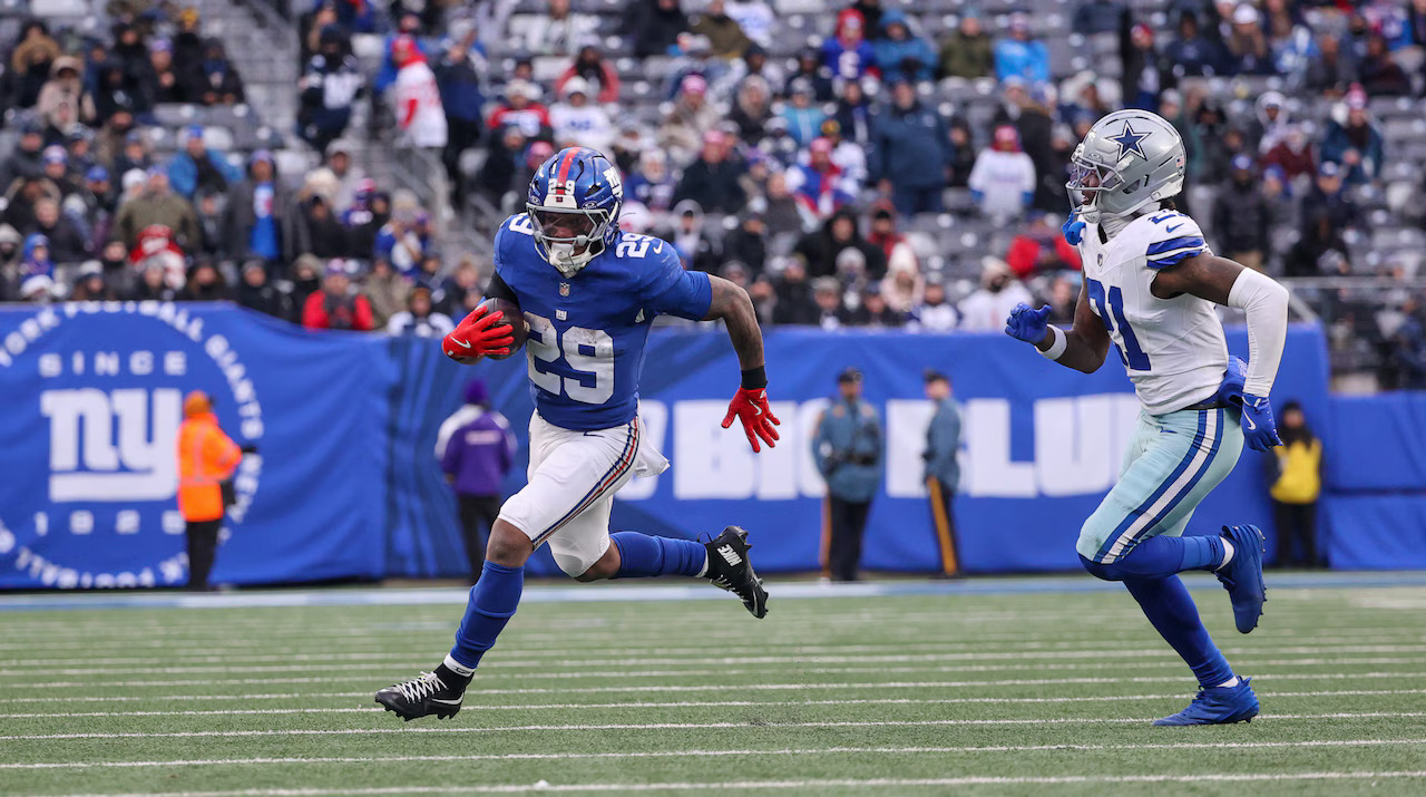 Cowboys and Giants facing off at MetLife Stadium under Sunday Night Football lights in 2026 NFL Week 1 opener