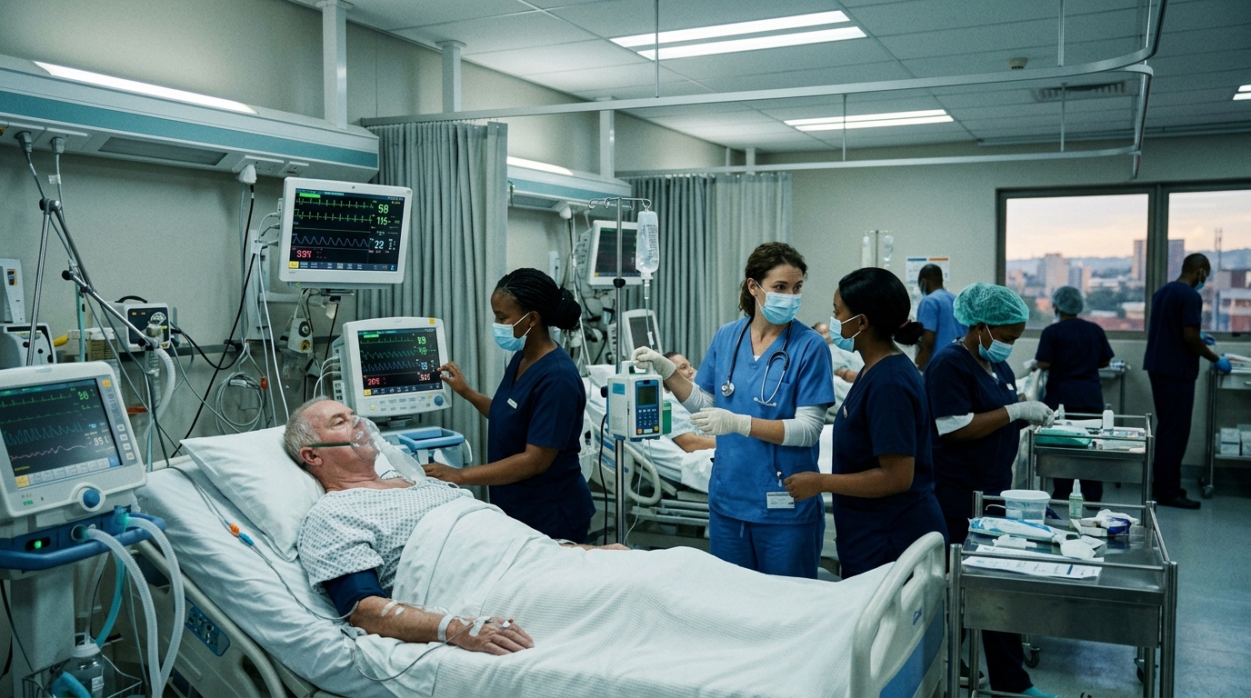ICU treatment of cruise ship patient infected during hantavirus outbreak in Johannesburg hospital
