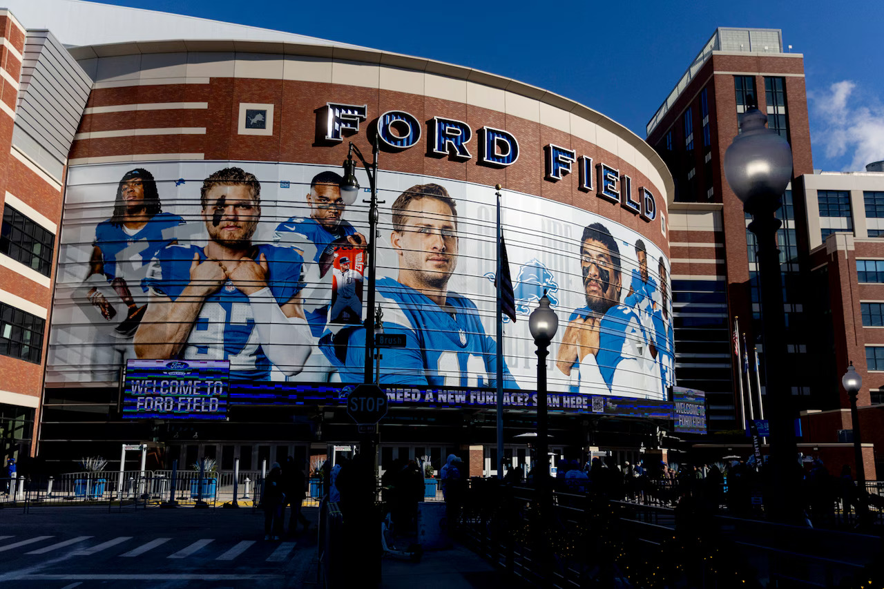 Detroit Lions players celebrating as team projected to have easiest NFL 2026 schedule