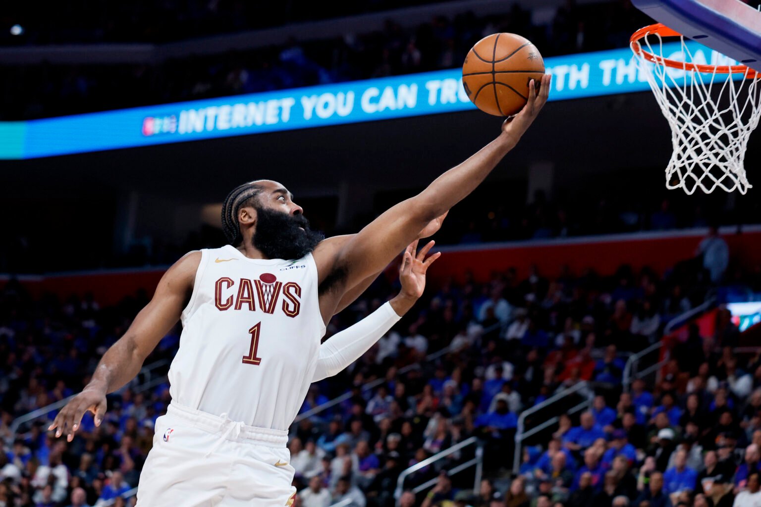 Cavaliers overtime scoring surge in Game 5 Donovan Mitchell drives to the basket during overtime in Cavaliers vs Pistons Game 5