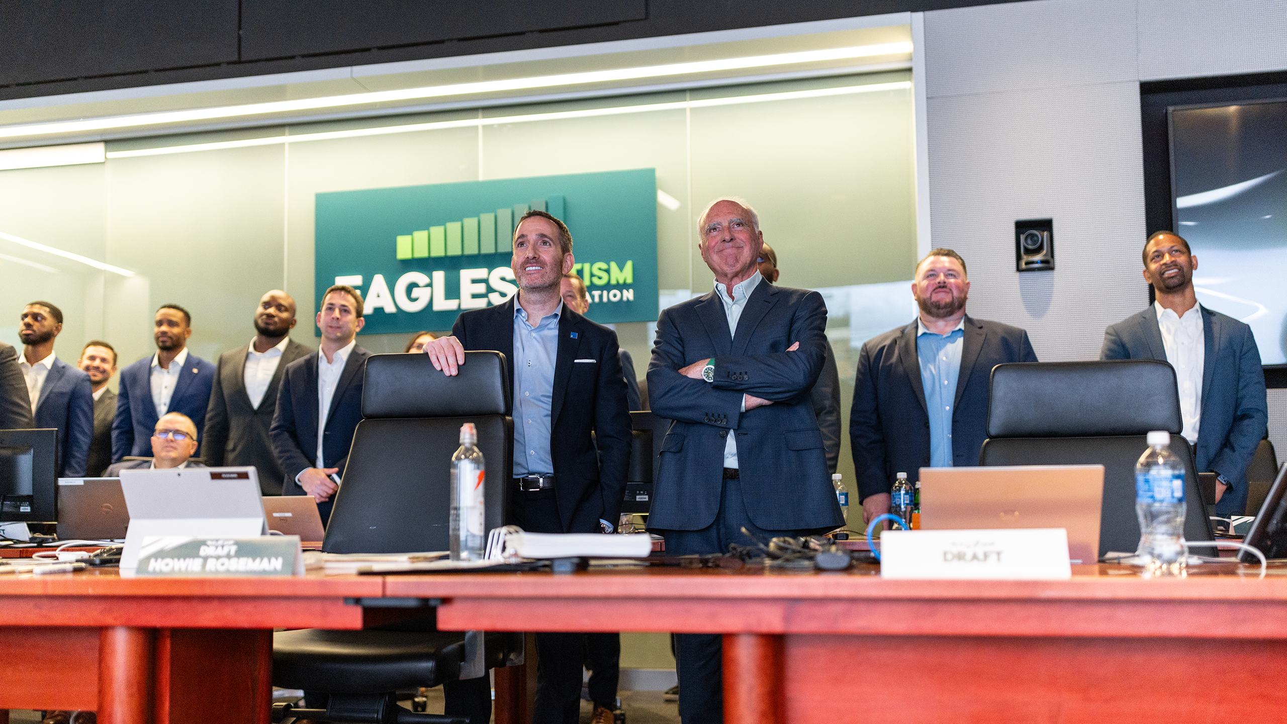Philadelphia Eagles war room during 2026 NFL Draft decision making