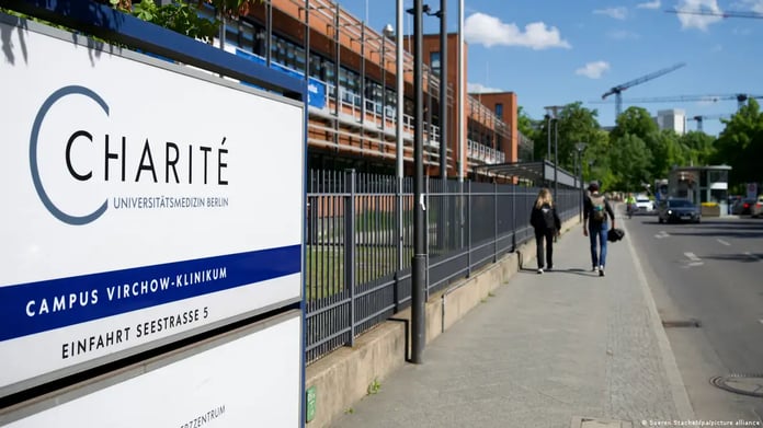 Ambulance carrying American Ebola patient Dr. Peter Stafford arrives at Charité hospital in Berlin on May 20, 2026