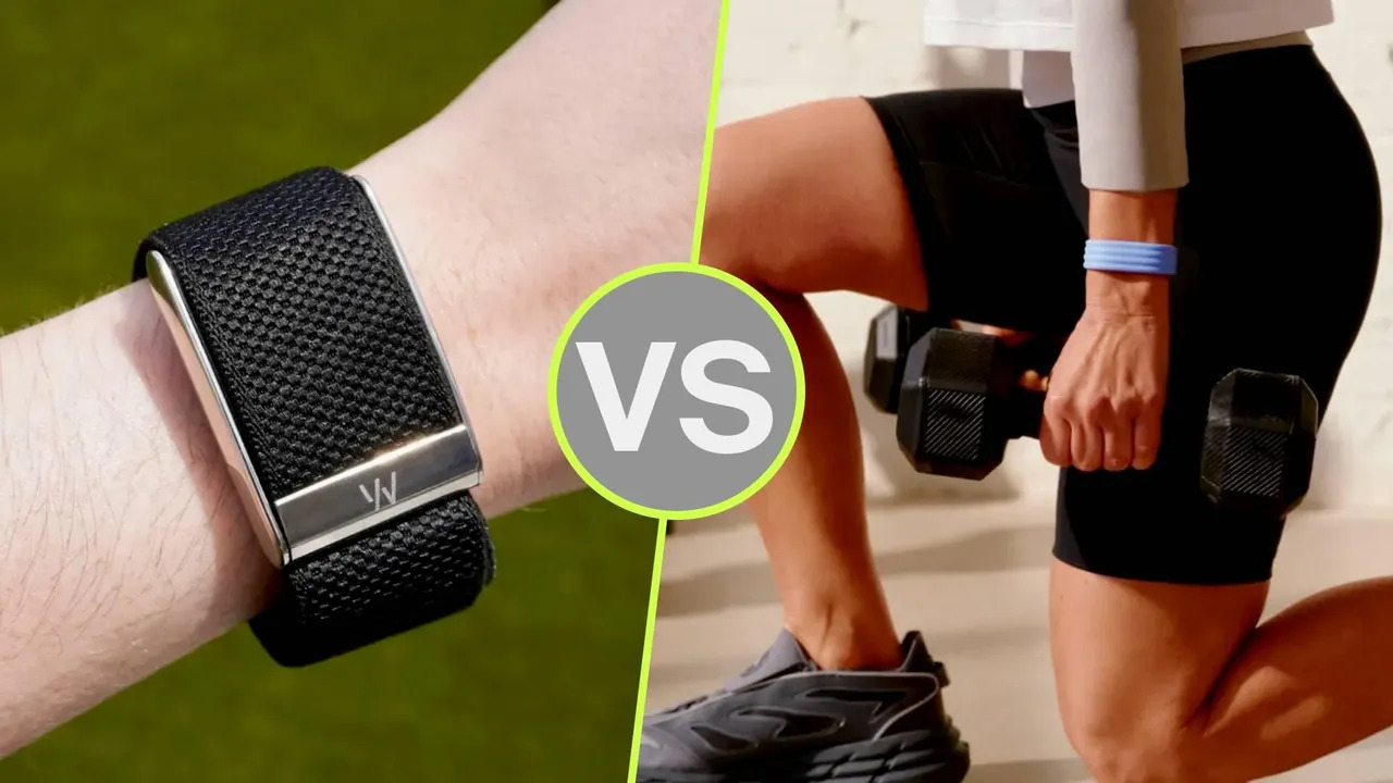 Fitbit Air compared with Whoop and Apple Watch fitness wearables