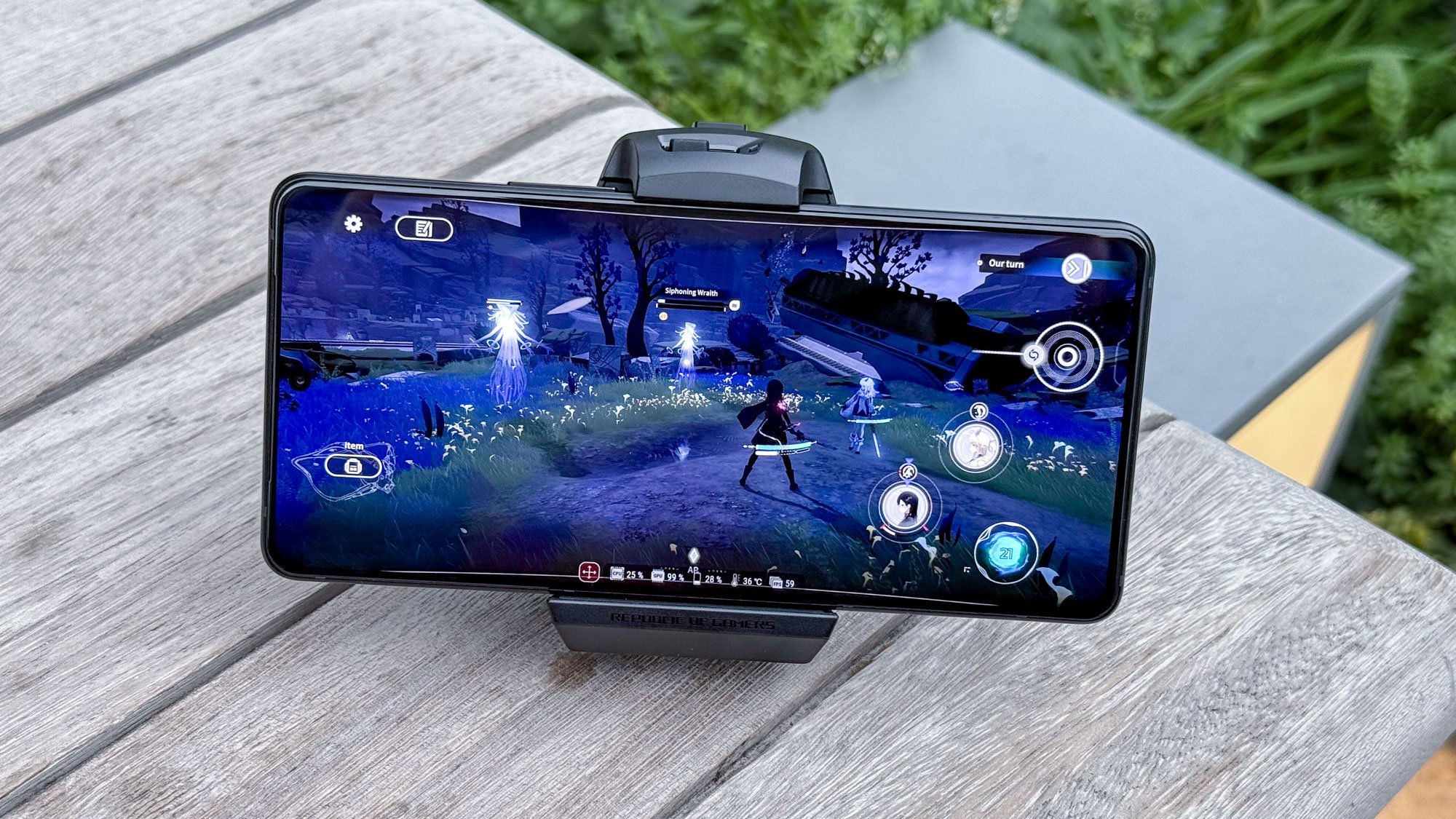 Gaming smartphone battery comparison showing Lenovo Legion phone advantage