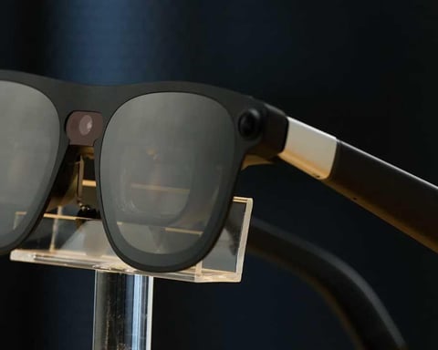 Google and Xreal Project Aura Android XR smart glasses during Google I/O 2026