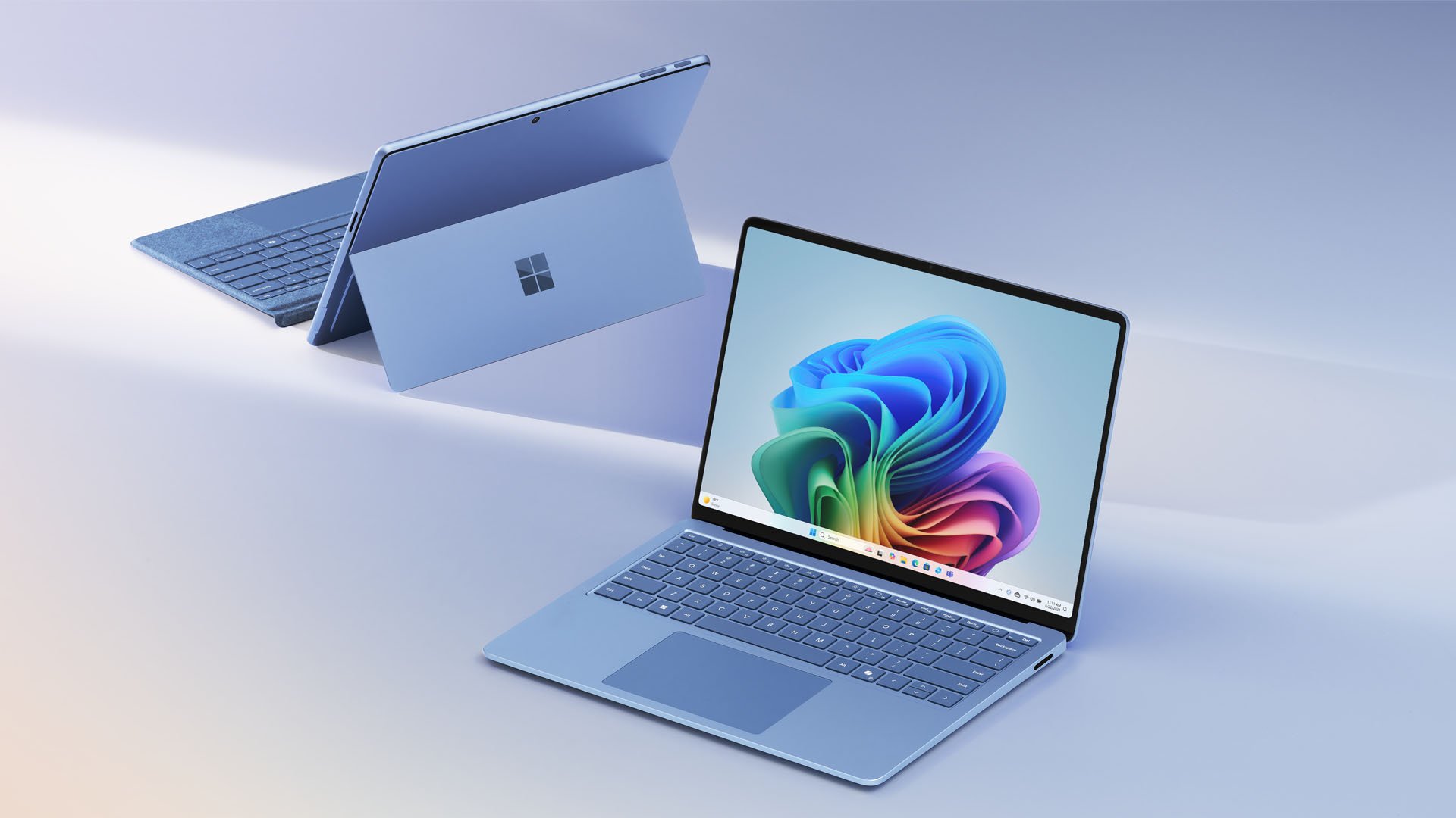 Futuristic Googlebook laptop powered by Snapdragon chips with Gemini AI interface and Android ecosystem visuals