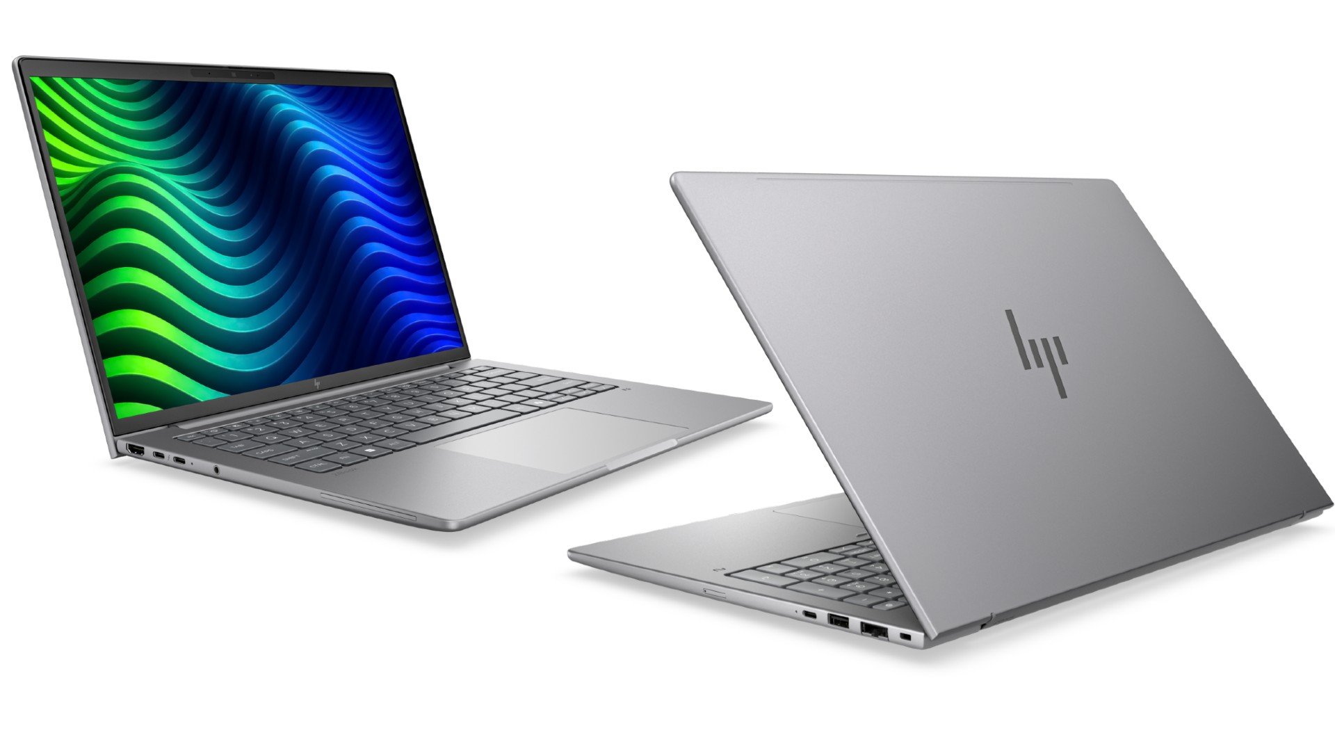 HP ZBook 8 G2i workstation setup with dual monitors and engineering software