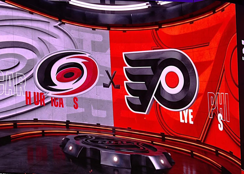 Hurricanes dominate Flyers Game 1 NHL playoffs Carolina Hurricanes Game 1 shutout win NHL playoffs 2026