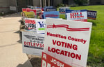 Indiana GOP primary election battleground Trump influence