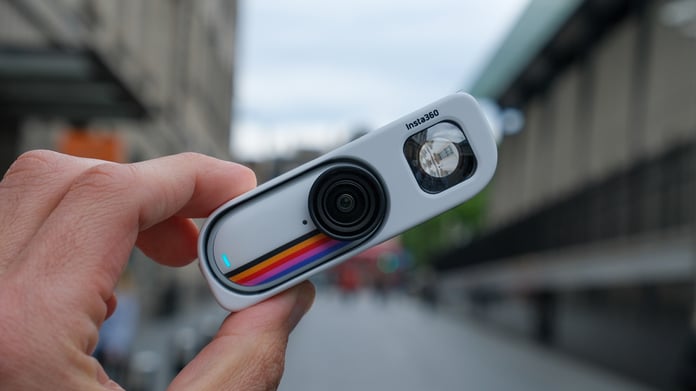 Insta360 GO 3S Retro Bundle with vintage-style viewfinder accessory