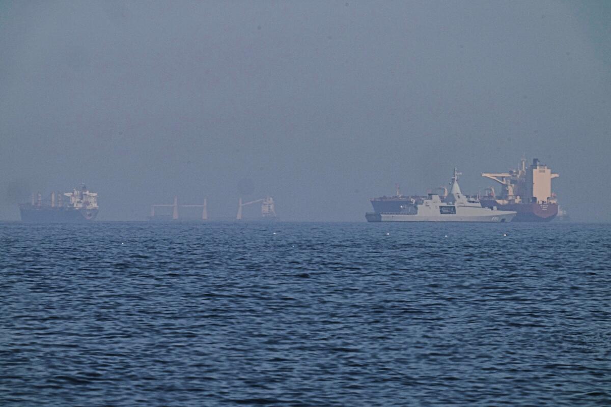 Iranian naval patrol monitors commercial vessels crossing the Strait of Hormuz amid rising Gulf tensions