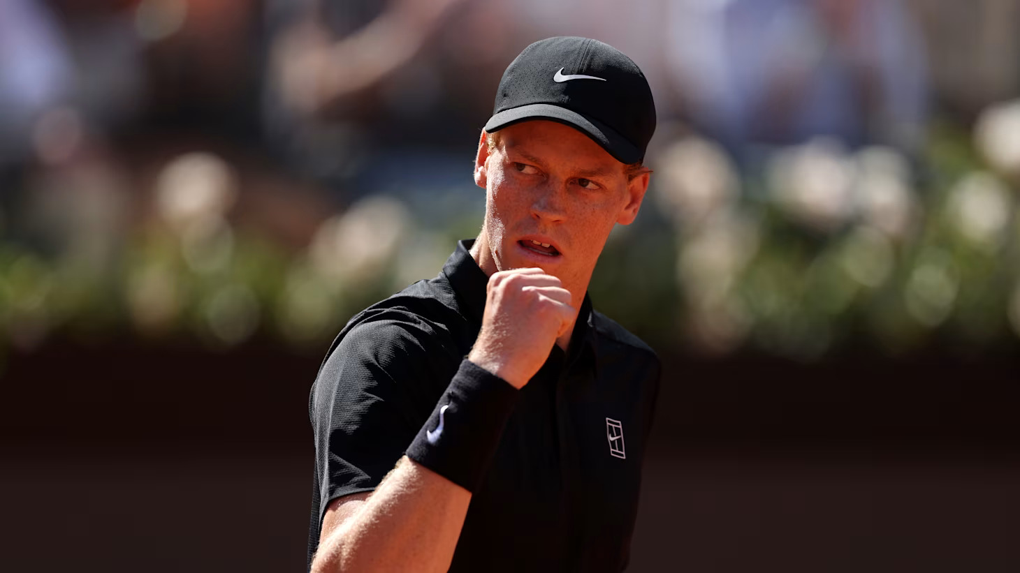 Jannik Sinner celebrates victory during his historic Italian Open 2026 run in Rome