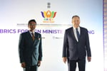 Russian Foreign Minister Sergey Lavrov attends the BRICS Foreign Ministers’ Meeting in New Delhi in 2026