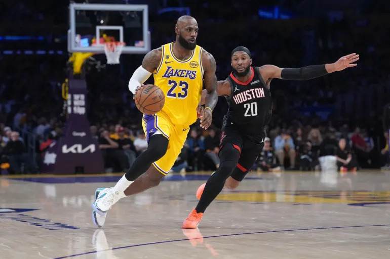 LeBron James Lakers playoff performance 2026 leadership moment