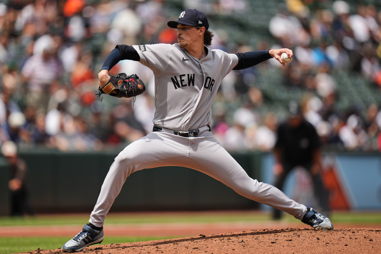 Max Fried Leaves Game After Elbow Discomfort Max Fried exiting Yankees game early holding elbow in 2026 MLB matchup