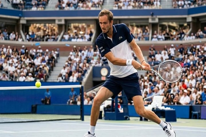 Daniil Medvedev reacts after losing to Adam Walton in a shocking French Open 2026 first-round match at Roland Garros