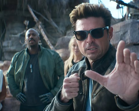 Karl Urban as Johnny Cage in Mortal Kombat II during Hollywood’s major 2026 box office battle