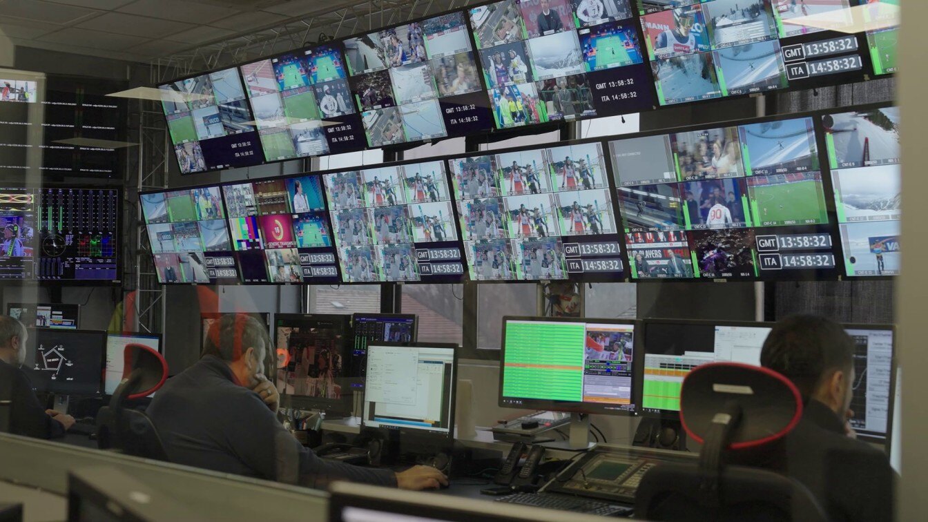 NFL broadcast studio setup representing media rights revenue and franchise valuation growth