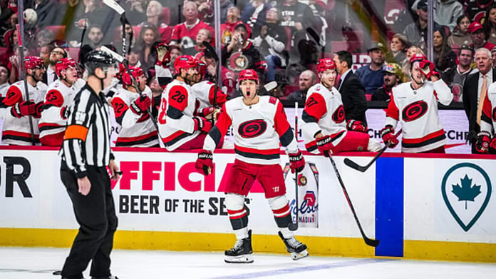 Carolina Hurricanes vs Colorado Avalanche NHL Stanley Cup Playoffs 2026 action