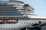 Passengers and crew on a cruise ship affected by norovirus outbreak with sanitation measures underway