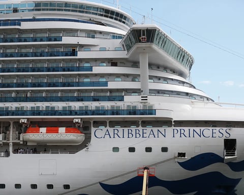 Passengers and crew on a cruise ship affected by norovirus outbreak with sanitation measures underway