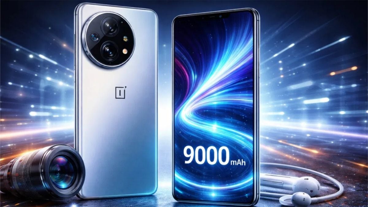 OnePlus 16 concept render showing 200MP periscope camera and futuristic flagship design
