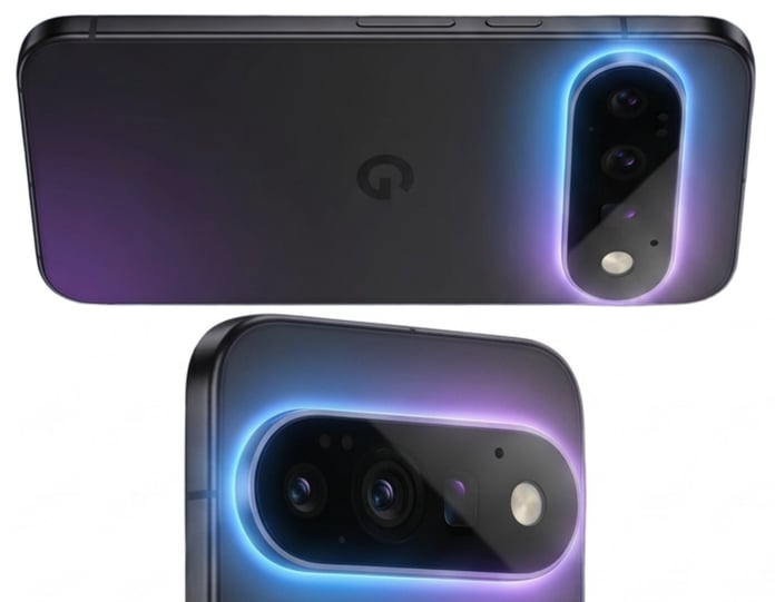 Pixel 11 Pro concept showing Pixel Glow LED camera bar inspired by Google I/O 2026 leak